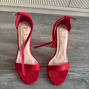 Lulus Red Heels Size 6
